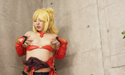 Istand up by cosplay bandy-legs and masturbation. Maki 11