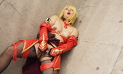 Istand up by cosplay bandy-legs and masturbation. Maki 26